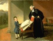 Johann Zoffany The Reverend Randall Burroughs and his son Ellis oil on canvas